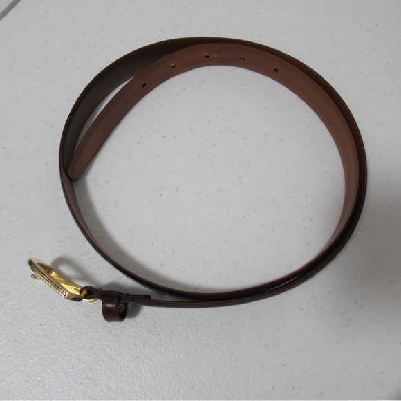 Christian Dior Vintage Split Leather Brown Belt - Picture 3 of 17